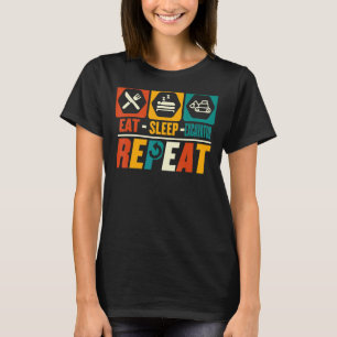 Eat Sleep Excavator Repeat Heavy Equipment Opera T-Shirt