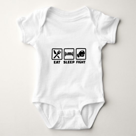 Eat sleep fight baby bodysuit