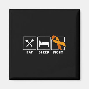 Eat Sleep Fight Leukaemia Blood Cancer Awareness 1 Magnet