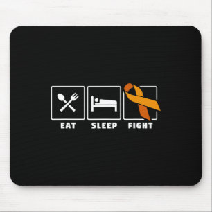 Eat Sleep Fight Leukaemia Blood Cancer Awareness 1 Mouse Mat