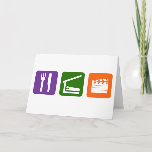 Eat Sleep Film Production Card (Front)