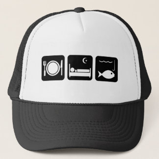 Eat Sleep Fish 1 Trucker Hat