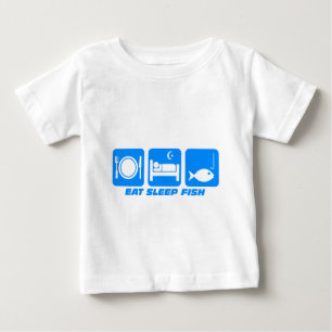 eat sleep fish baby T-Shirt