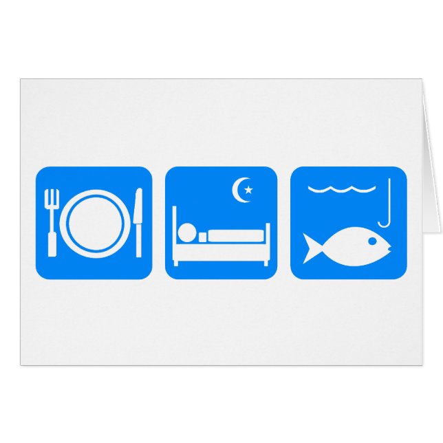 Eat Sleep Fish blue (Front Horizontal)