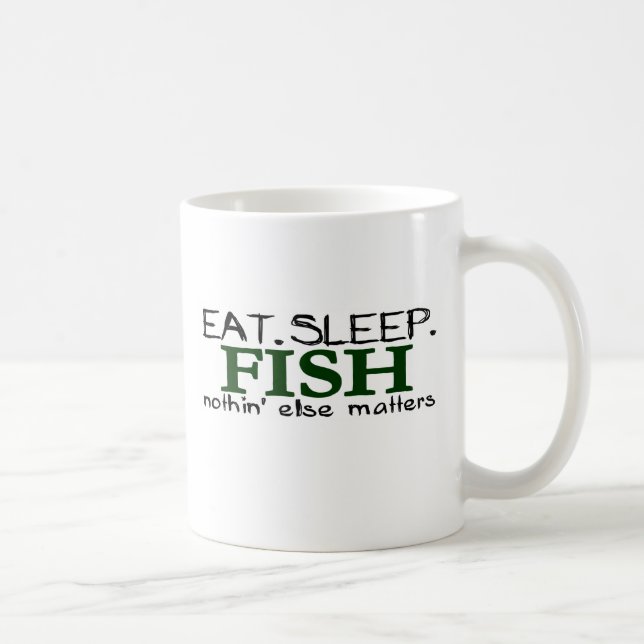 Eat Sleep Fish Coffee Mug (Right)
