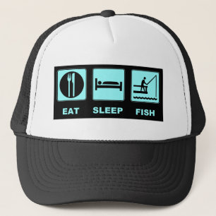 Eat Sleep Fish fishing gifts Trucker Hat