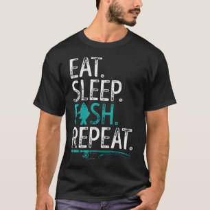 Eat Sleep Fish Repeat Fishing Boys T-Shirt