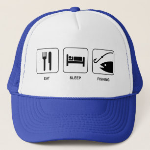 Eat Sleep Fishing Hat