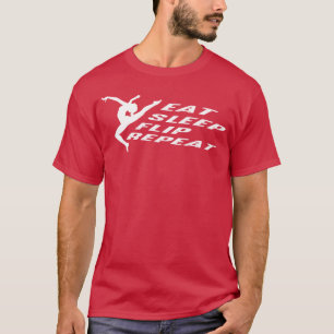 Eat Sleep Flip Gymnastic Coach Gift vintage T-Shirt