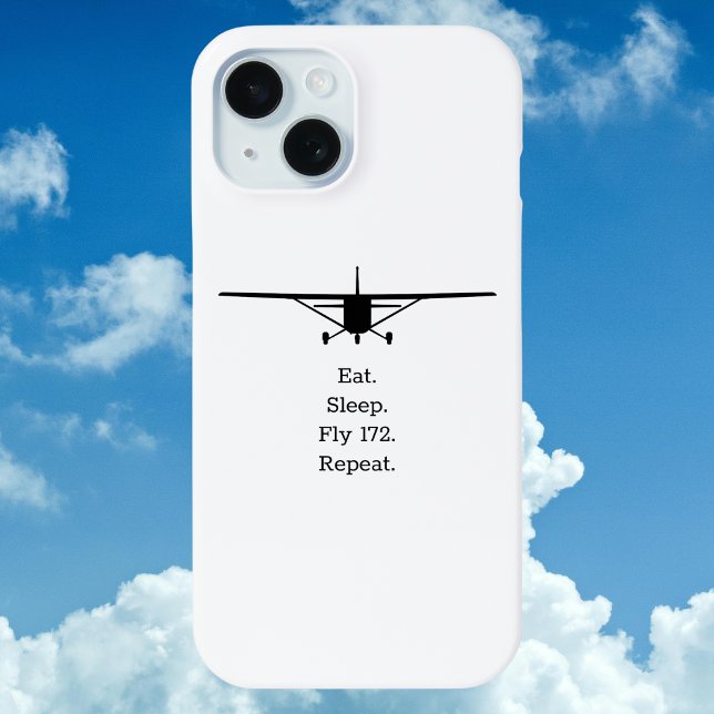 Eat Sleep Fly 172 Repeat Aeroplane Case-Mate iPhone Case (Creator Uploaded)