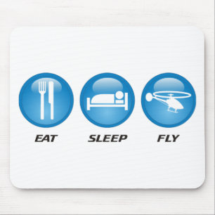 Eat Sleep Fly Mouse Mat