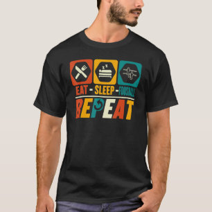 Eat Sleep Foosball Repeat Table Football Foosball T-Shirt