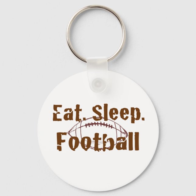 Eat.Sleep.Football 08 Key Ring (Front)