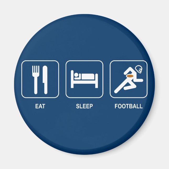 Eat Sleep Football Magnet (Front)