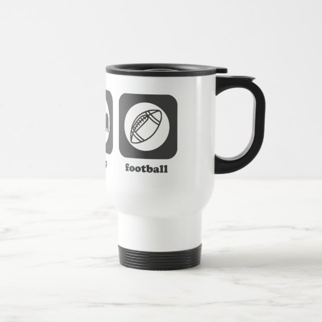 Eat. Sleep. Football. Mug (Right)