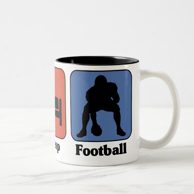 Eat Sleep Football mug (Right)
