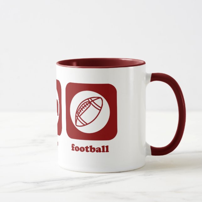 Eat. Sleep. Football. Mug (Right)