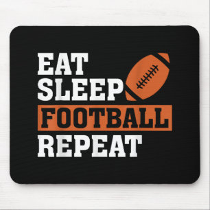 Eat Sleep Football Repeat Awesome Love Football Vi Mouse Mat