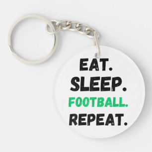 Eat Sleep Football Repeat Cute Eat Sleep Football Key Ring