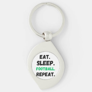 Eat Sleep Football Repeat Cute Eat Sleep Football Key Ring