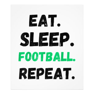 Eat Sleep Football Repeat Cute Eat Sleep Football Photo Print