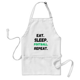 Eat Sleep Football Repeat Cute Eat Sleep Football Standard Apron
