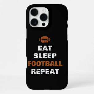 Eat Sleep Football Repeat Love Football Vintage Gi iPhone 16 Pro Max Case