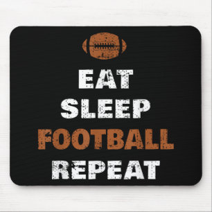 Eat Sleep Football Repeat Love Football Vintage Gi Mouse Mat