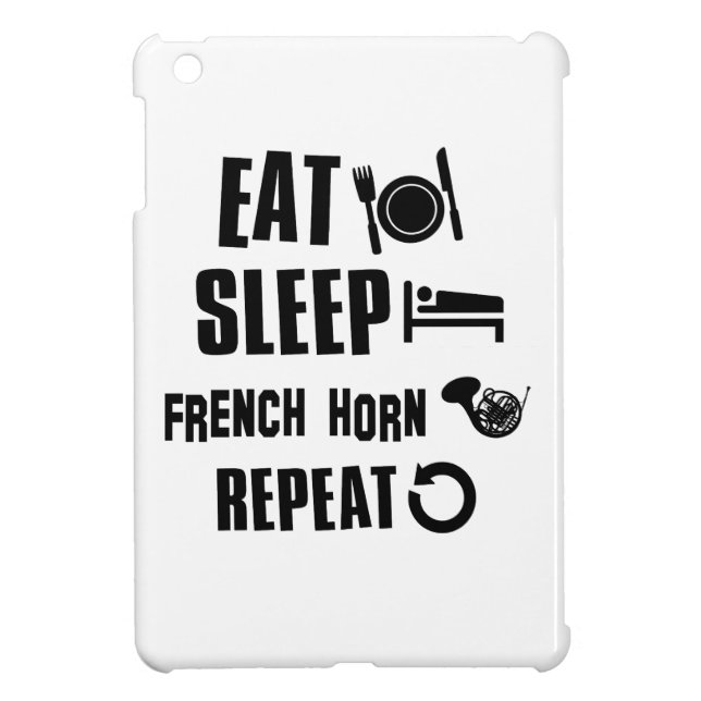 Eat Sleep French Horn Repeat iPad Mini Case (Back)
