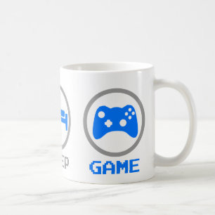 Eat Sleep Game Again - Gamer, geek video games Coffee Mug