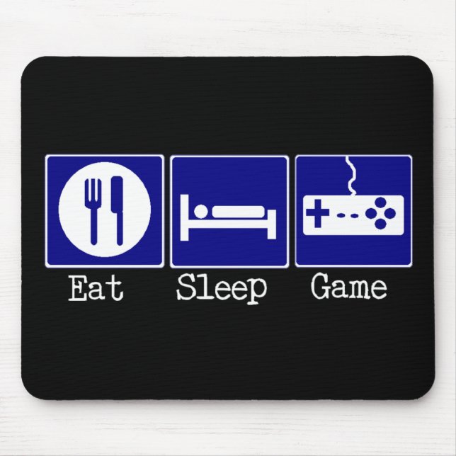 Eat, Sleep, Game Mouse Mat (Front)