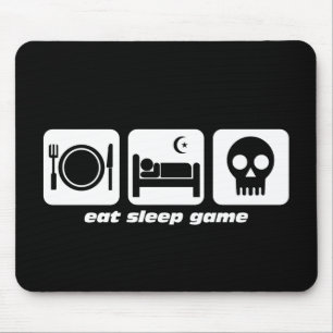 Eat sleep game mouse mat