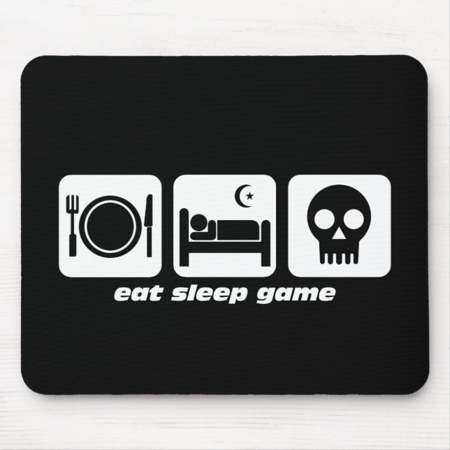 Eat sleep game mouse mat (Front)