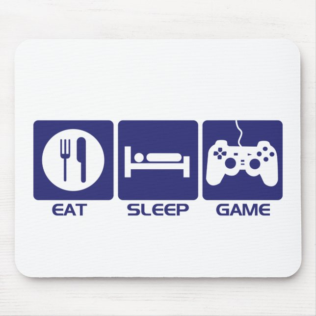 Eat Sleep Game Mouse Mat (Front)