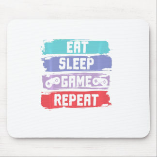 Eat Sleep Game Repeat Controller Mouse Mat
