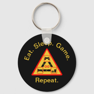 Eat, Sleep, Game, Repeat - Gamer Key Ring