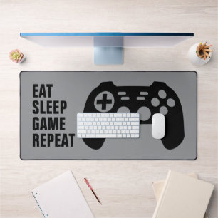 Eat Sleep Game Repeat gaming mouse pad for gamer