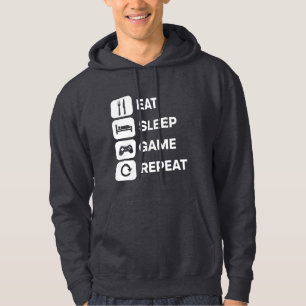 Eat Sleep Game Repeat Shirt Funny Video Gamer Gift