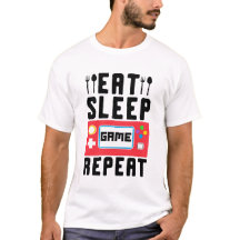 Eat sleep game repeat T-Shirt