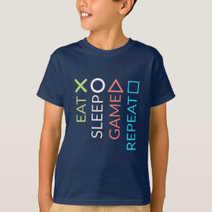Eat Sleep Game Repeat T-Shirt
