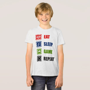 Eat, sleep, game, repeat Tri-Blend shirt