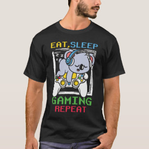 Eat Sleep Gaming Repeat Koala Bear T-Shirt