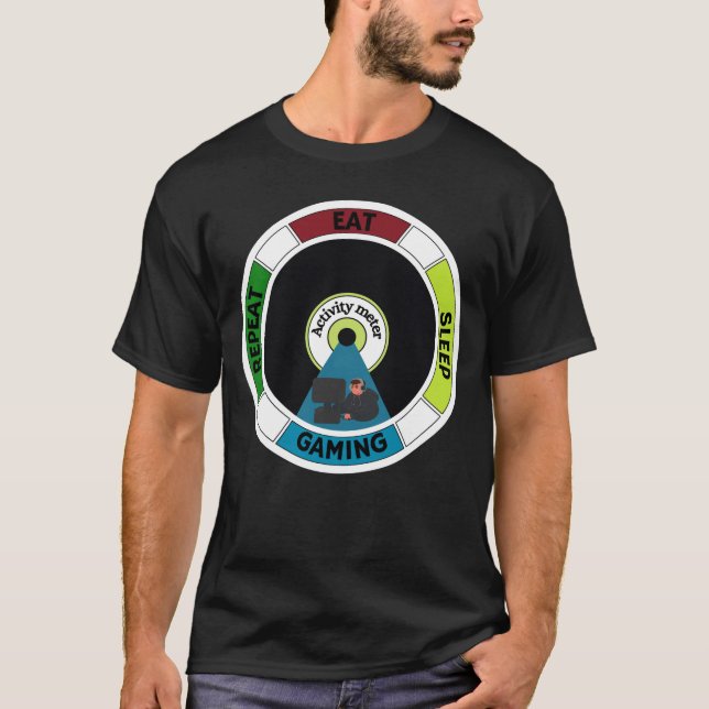 Eat Sleep Gaming Repeat T-Shirt (Front)