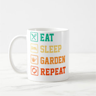 Eat Sleep Garden Repeat Gardening Gardener Horticu Coffee Mug