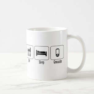 Eat, Sleep, Geocache Coffee Mug