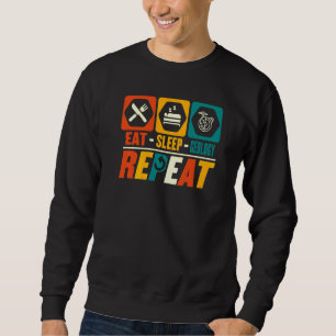 Eat Sleep Geology Repeat   Geographer Geography Sweatshirt