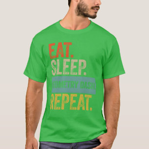 Eat sleep geometry dash repeat retro vintage boy T-Shirt