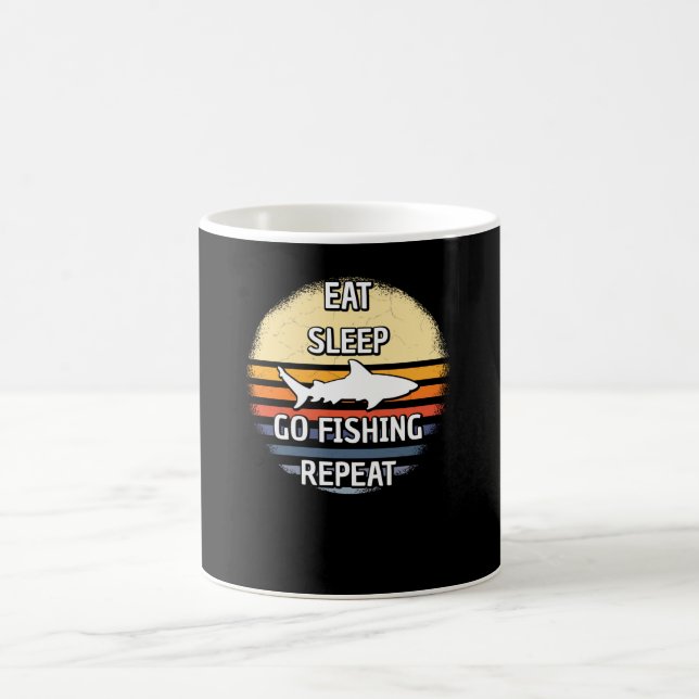 Eat Sleep Go Fishing Repeat Coffee Mug (Center)