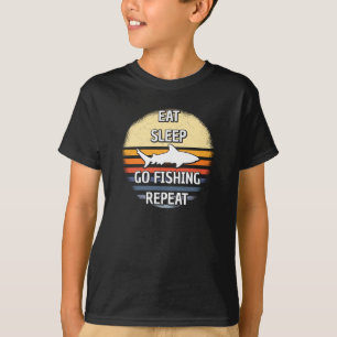 Eat Sleep Go Fishing Repeat T-Shirt