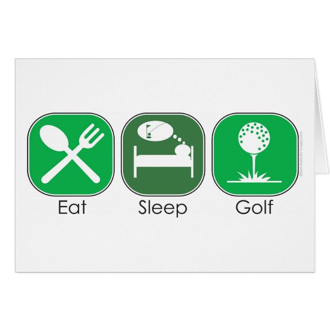 Eat Sleep Golf (Front Horizontal)